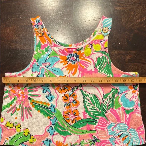 Lilly Pulitzer Girls Multicolor Floral Top, Girls Size XL (14/16) - Picture 4 of 9